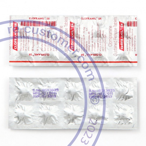 Trustedtabs Pharmacy. anafranil-sr tablets. Uses, Side Effects, Interactions, Pictures
