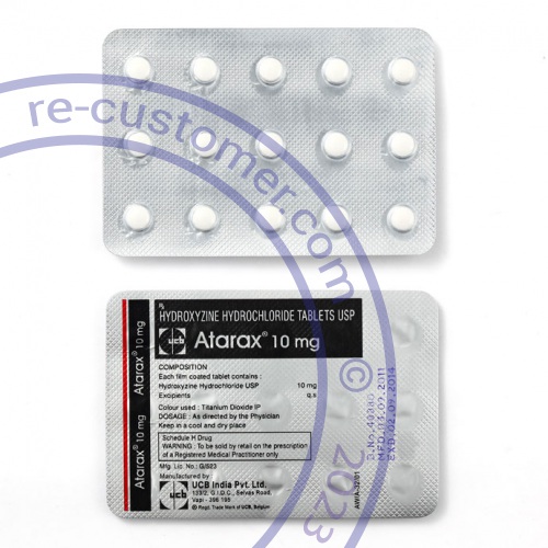Trustedtabs Pharmacy. atarax tablets. Uses, Side Effects, Interactions, Pictures